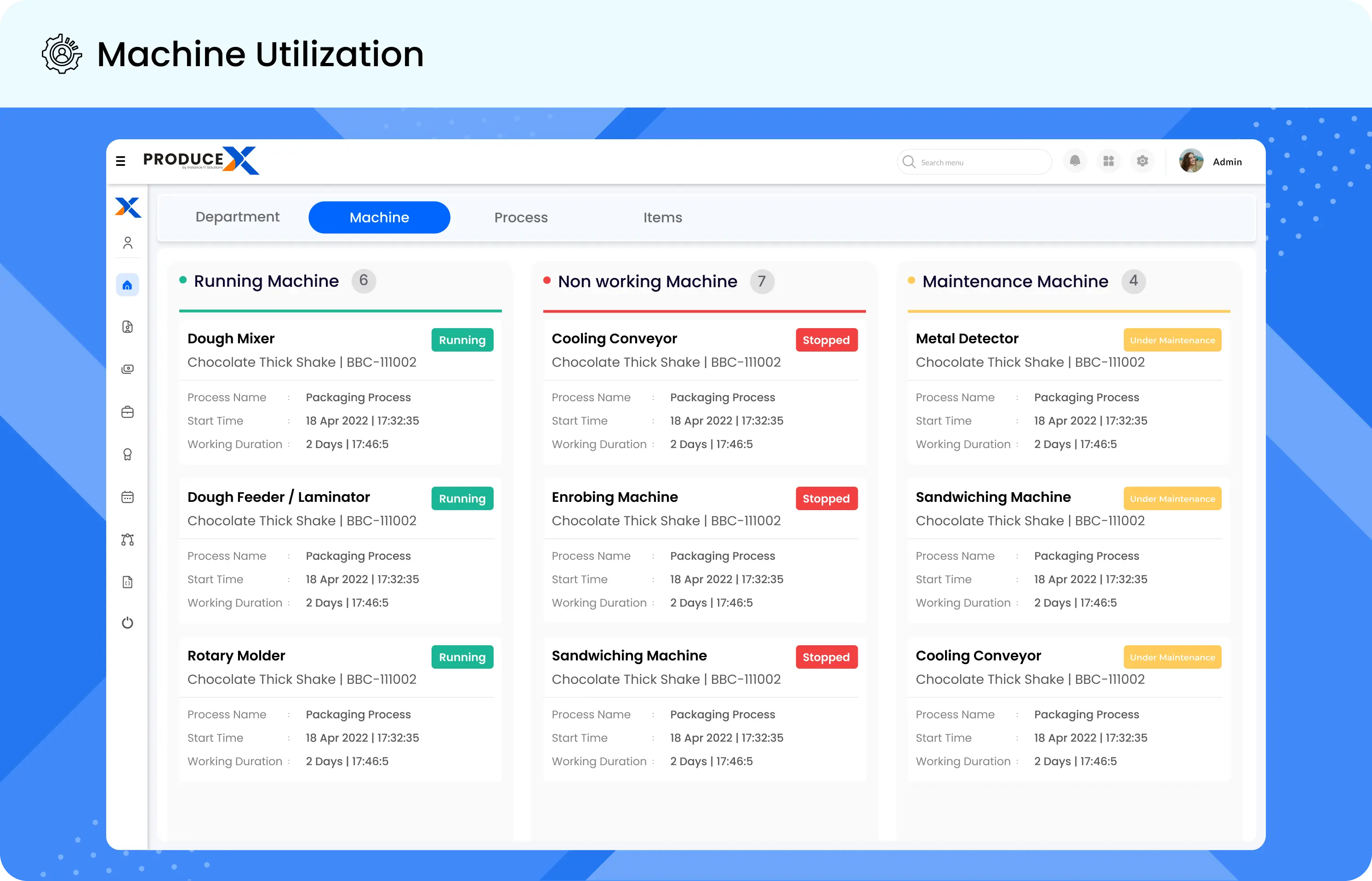 machine Utilization